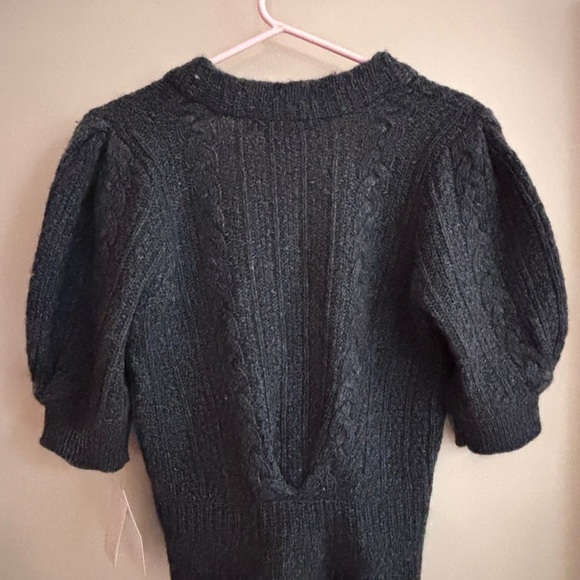 French Connection Charcoal Cardigan wool blend gray Large - Picture 4 of 5